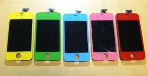 ensemble d'affichage à cristaux liquides de couleurs du contact 4 d'iPod