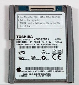 Classic iPod 80GB Harddrive replacement spare parts