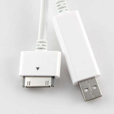 100cm van LEIDEN van de de Kabel Drijvende Flits iPhoneusb Zichtbare LEIDEN Licht Apple 30 speld aan USB-Kabel