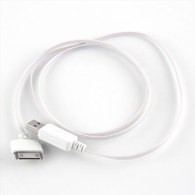 100cm van LEIDEN van de de Kabel Drijvende Flits iPhoneusb Zichtbare LEIDEN Licht Apple 30 speld aan USB-Kabel