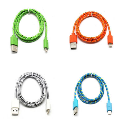 MFi Certified Apple iPhone USB Cable Braided wire Apple lightning to USB Cable