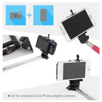 Adjustable Extendable Handheld Monopod Selfie Stick for Phone and Camera