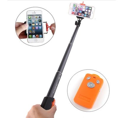 Retractable Rotary lock/unlock bluetooth mobile phone monopod selfie stick