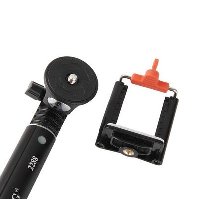 Retractable Rotary lock/unlock bluetooth mobile phone monopod selfie stick