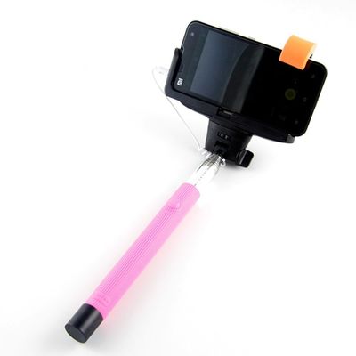 OEM Monopod selfie çubuğu 3.5mm Audio, Kablo Pole selfie çubuğu alın