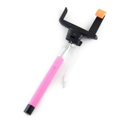 OEM Monopod selfie çubuğu 3.5mm Audio, Kablo Pole selfie çubuğu alın