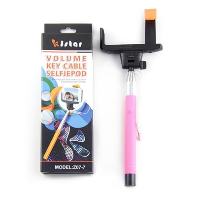 OEM Monopod selfie çubuğu 3.5mm Audio, Kablo Pole selfie çubuğu alın