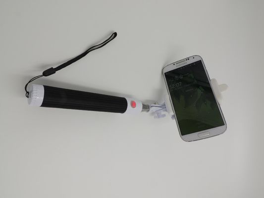 Palillo negro puro con el botón del bluetooth, palillo remoto del selfie del teléfono del selfie del bluetooth