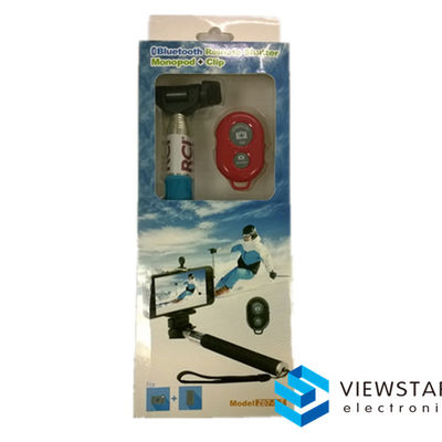 Selfie عصا دعوى Bluetooth بعيد مصراع Monopod مشبك 3.2mmx4.7mm