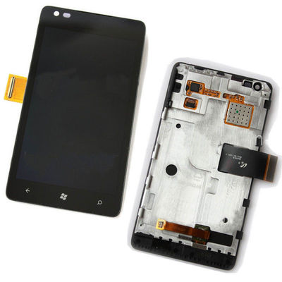 4,3 pulgadas de pantalla de Nokia LCD para Lumia 900 LCD con negro del digitizador