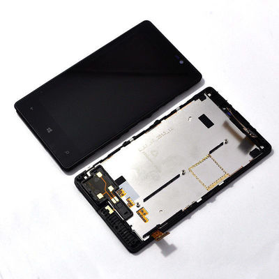 4,3 pulgadas de pantalla de Nokia LCD para Lumia 820 LCD con negro del digitizador