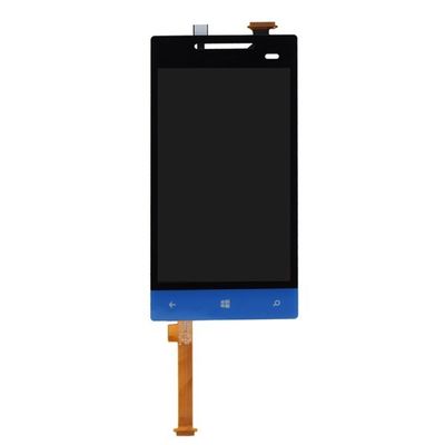 Digitador compatível do telefone móvel da substituição do painel LCD do azul HTC 8S