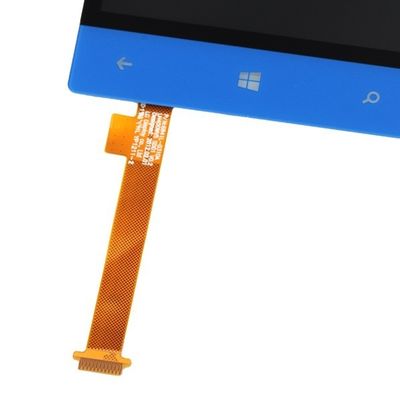 Digitador compatível do telefone móvel da substituição do painel LCD do azul HTC 8S