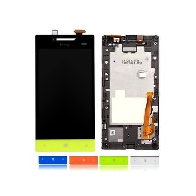 संगत ब्लू / व्हाइट 4 इंच एलसीडी स्क्रीन HTC 8S एलसीडी फ्रेम के साथ विधानसभा