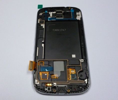 Tela de toque do IPS Samsung LCD com quadro para S3 i9300 LCD com branco do digitador