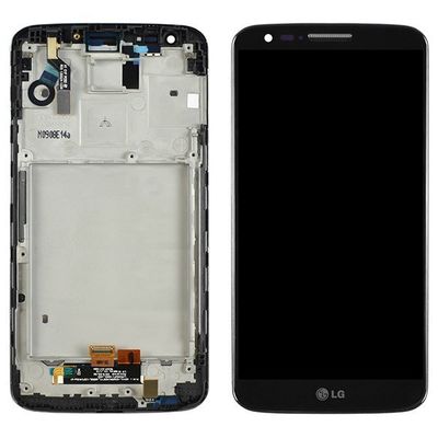 Black , White 5.2 Inch LG LCD Screen Replacement For LG G2 D802﻿ LCD Screen With Frame