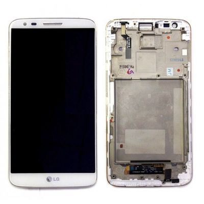 Black , White 5.2 Inch LG LCD Screen Replacement For LG G2 D802﻿ LCD Screen With Frame
