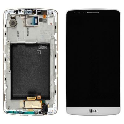 Золото 5,5 дюймов, чернота, белая замена экрана LG LCD для агрегата цифрователя экрана LG G3 D855 LCD