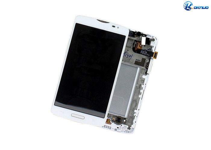 Conjunto original da substituição da tela de exposição do LCD para o branco do LG Optimus L80, preto