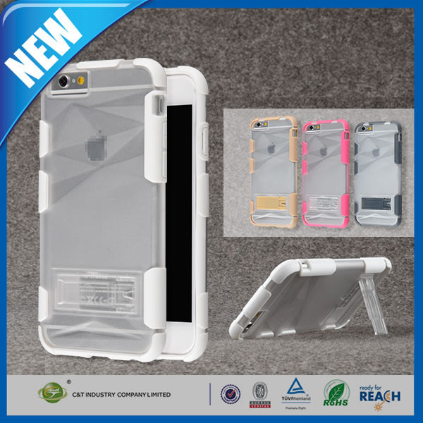 明確で堅い TPU は防水します 5.5"と IPhone 6 のための iPhone 6 のプラスの箱を