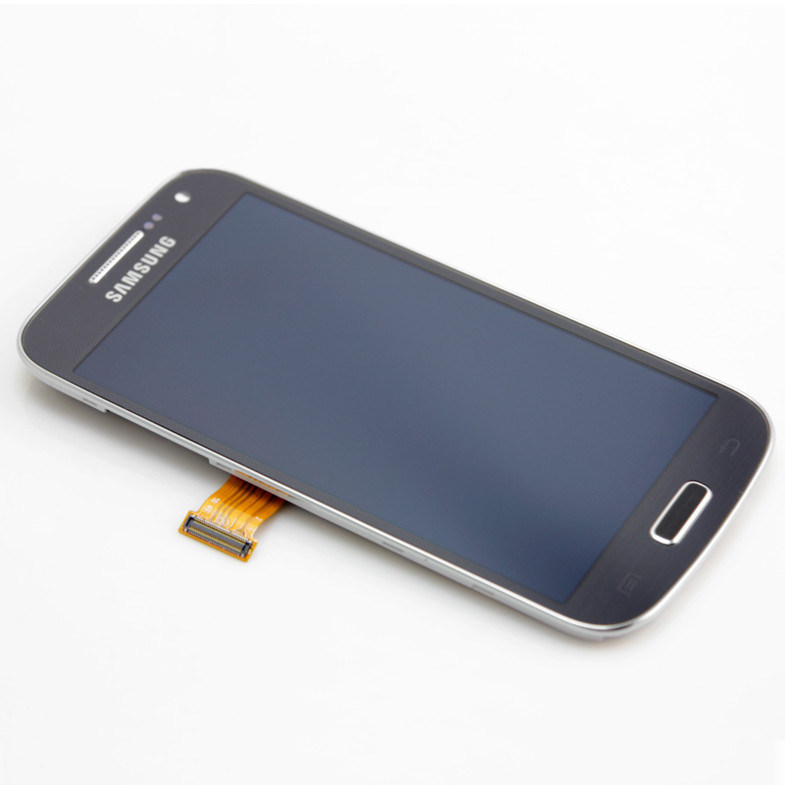 OEM azul para la galaxia S4 de Samsung LCD + piezas de recambio de Samsung del digitizador de la pantalla táctil con las pequeñas piezas