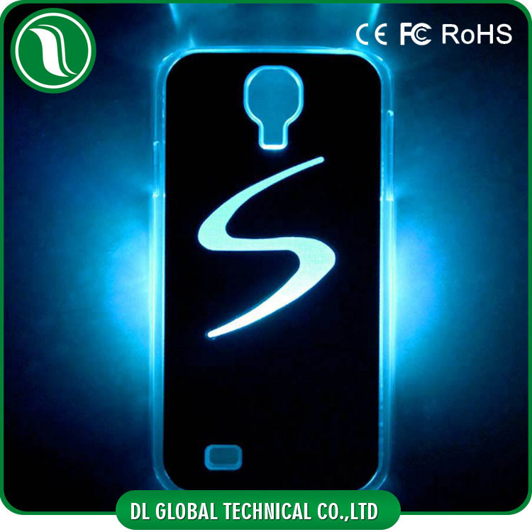 Özelleştirilebilir Samsung Cep Telefonu Kılıfları Samsung Galaxy S4 için Işık Telefonu Kılıfı Led