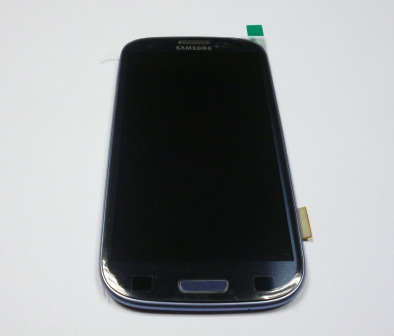 1280*720 οθόνη αφής της Samsung LCD ιντσών εικονοκυττάρου με το πλαίσιο για S3 i9300 LCD με Digitizer το μπλε